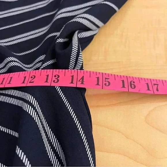 Amanda Green cropped wide leg pants striped size s - Picture 8 of 12